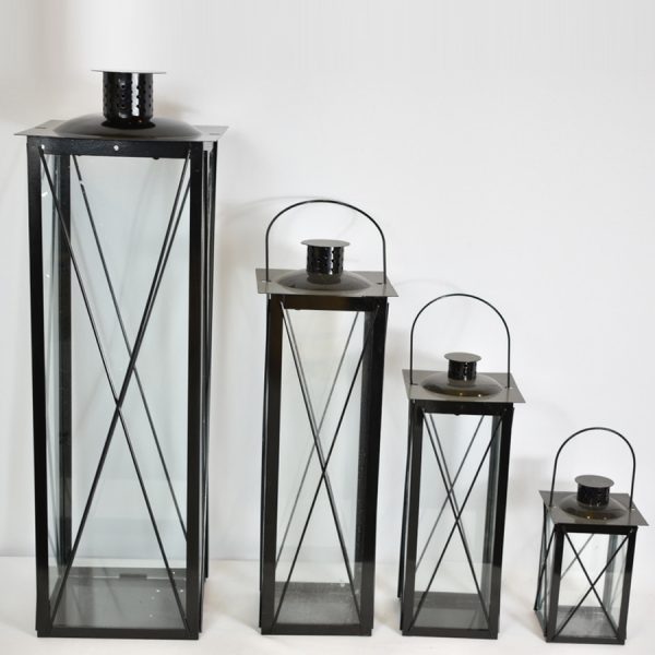 Black metal Set of 4
