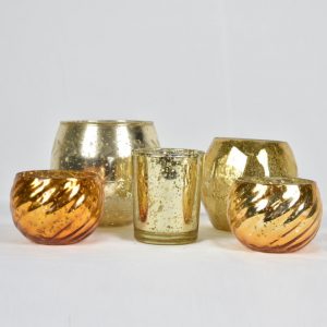 Golden Tealights and Candle holders