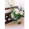 Country white with seasonal flowers