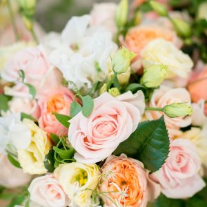 Pastel colored Bridal Bouquet