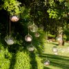 25 Glass Bubbles with flowers