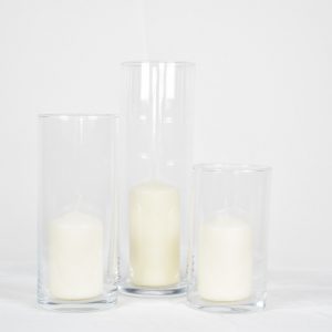 Clear Candle Holders