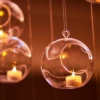 50 bubbles or jars with batterie lighted candles