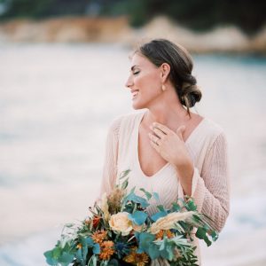 Bridal Bouquet with pampas grass