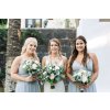 Rose mix with greenery and gyps