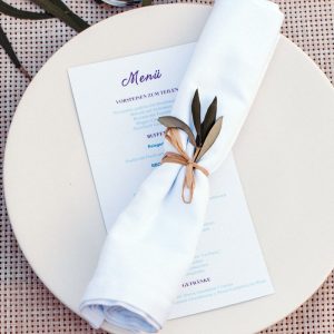 Printed Menus and Timeschedules