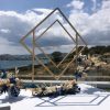 Double geometric Arch with flower decoration Double geometric Arch with flower decoration