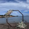 Simple Hexagonal Arch with flower decoration Simple Hexagonal Arch with flower decoration